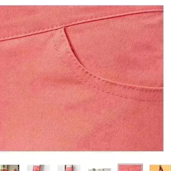 Isaac Mizrahi Live! Tall 24/7 Stretch Crop Pants with Pockets 14 TALL White - Picture 16 of 16